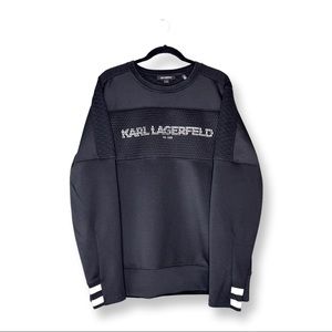 Karl Lagerfeld Blank and White Sweatshirt